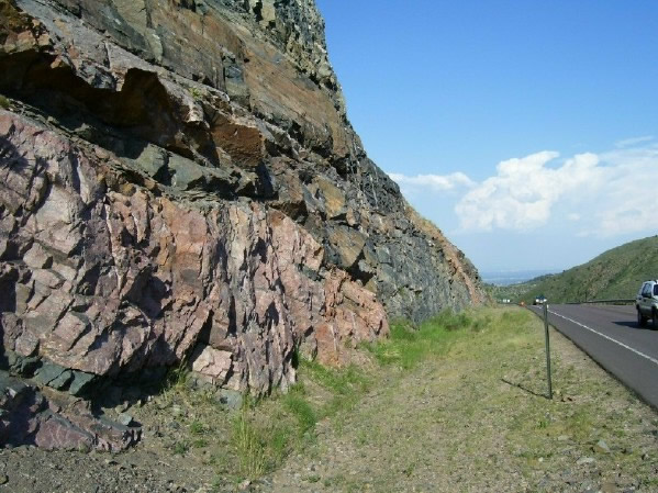 Injection gneiss along Highway 40